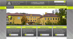 Desktop Screenshot of gymnaziumhranice.cz