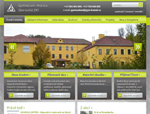 Tablet Screenshot of gymnaziumhranice.cz
